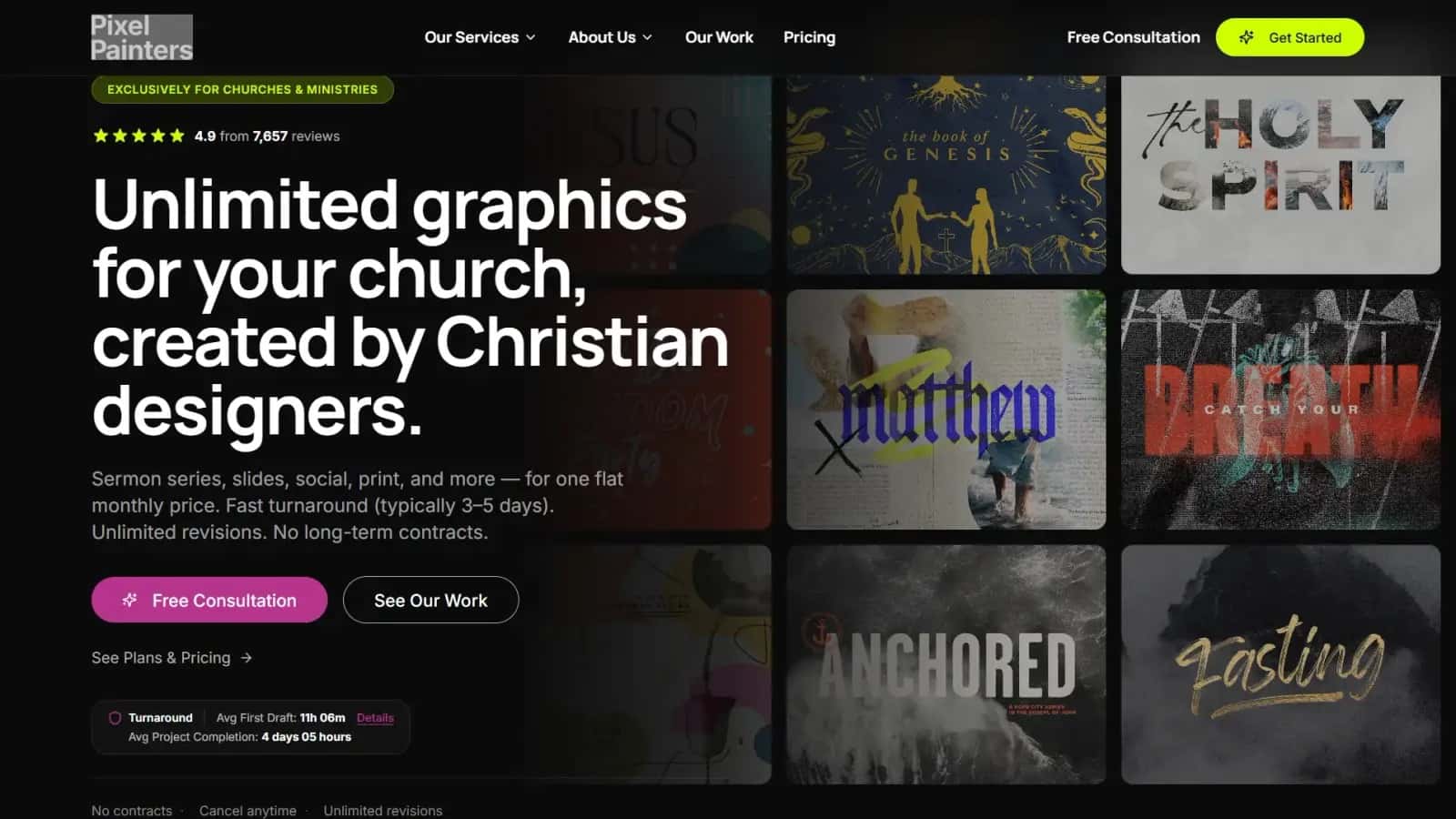 PixelPainters.com high-converting Design Tools landing page making $61,139/mo
